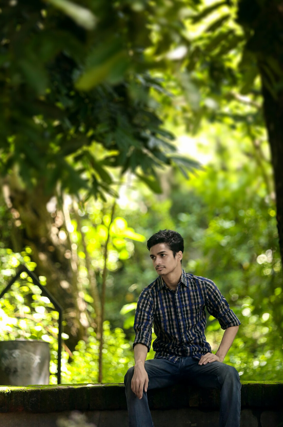 Portrait of a young man in a shirt